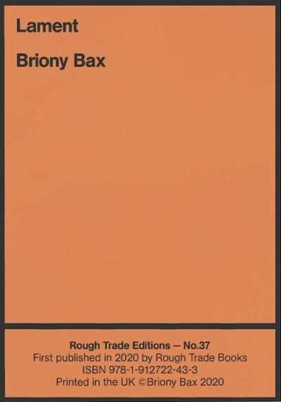 Lament - Briony Bax (RT#37)
