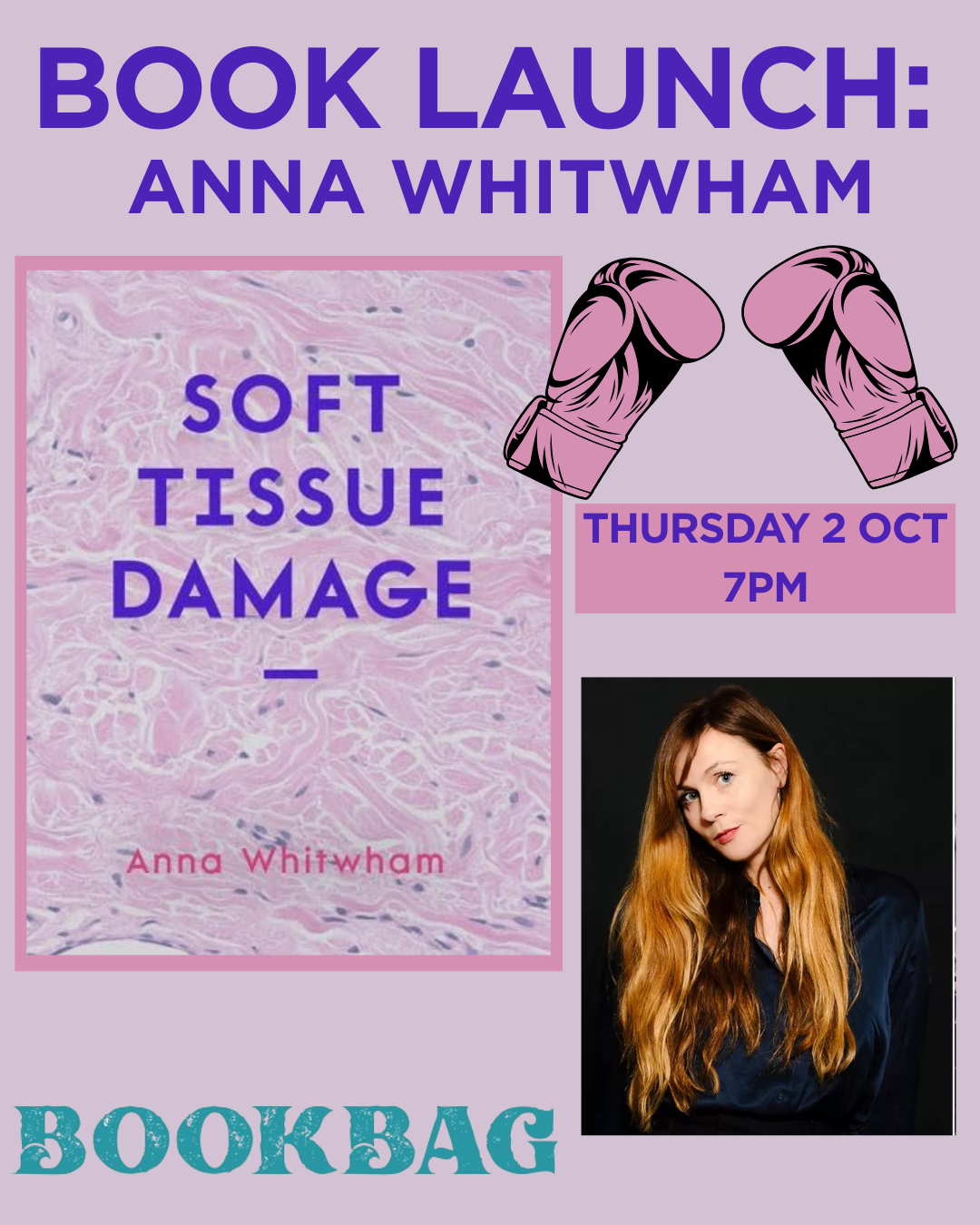 Thurs 2 October / Book launch with Anna Whitwham