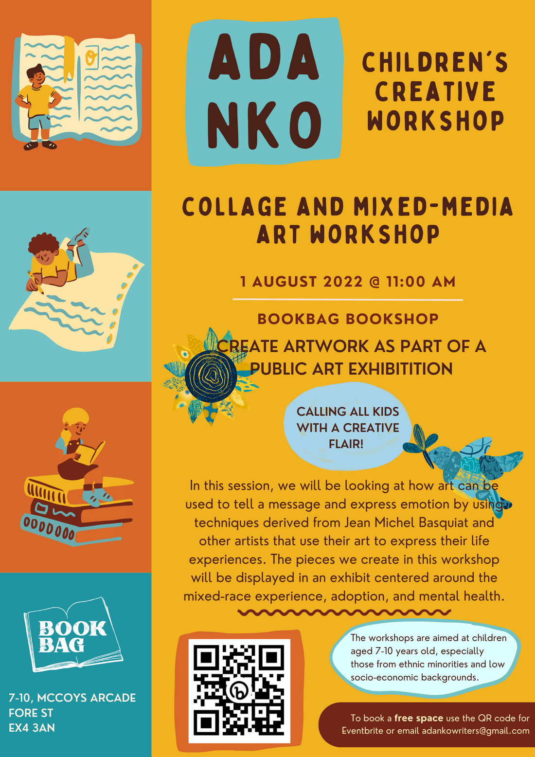 Mon 1st August / Bookbag Kids Summer Programme 001 Adanko