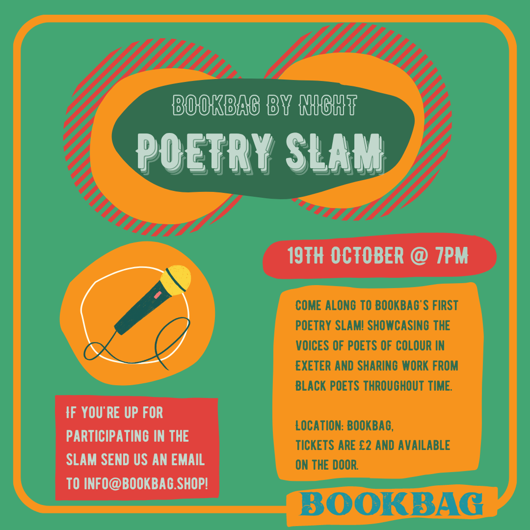 Wed 19 October/ Bookbag by Night Poetry Slam