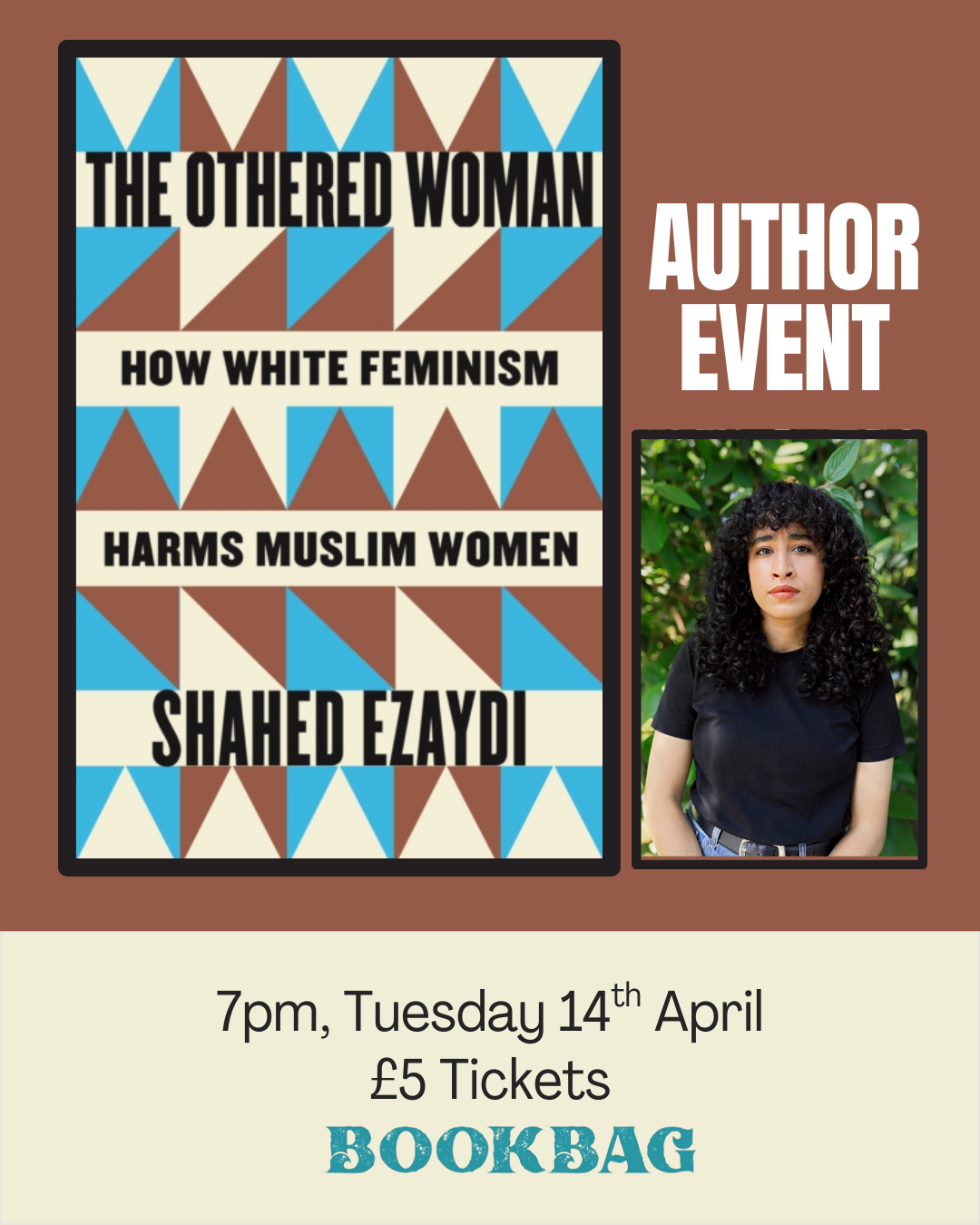 Tues 14 April / Author Event with Shahed Ezaydi
