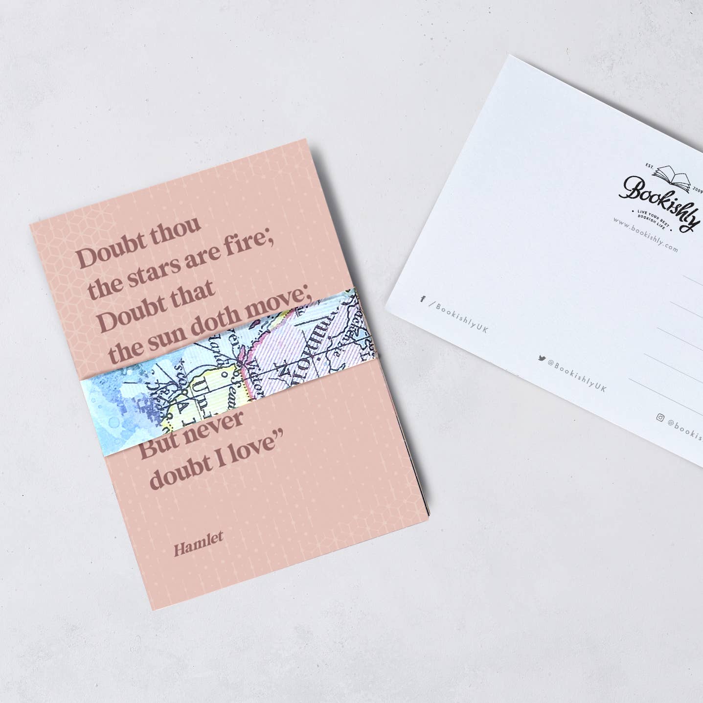 Shakespeare Quote Postcard Set: Just a paper bellyband