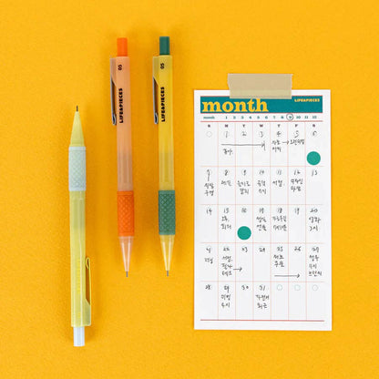 Livework LIFE & PIECES Retro Sharp Pencil 0.5mm: Yellow Green