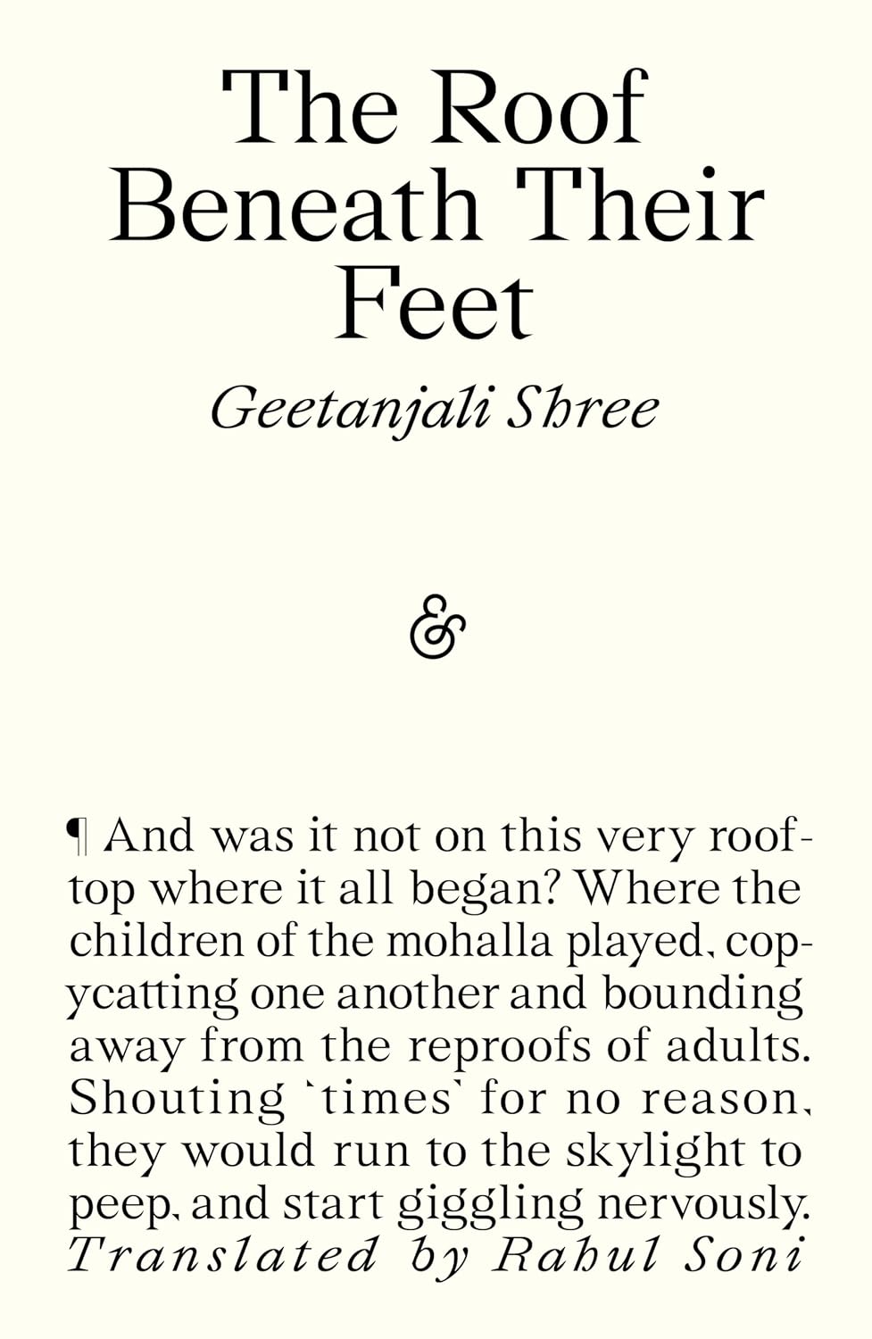 The Roof Beneath Their Feet - PRE ORDER