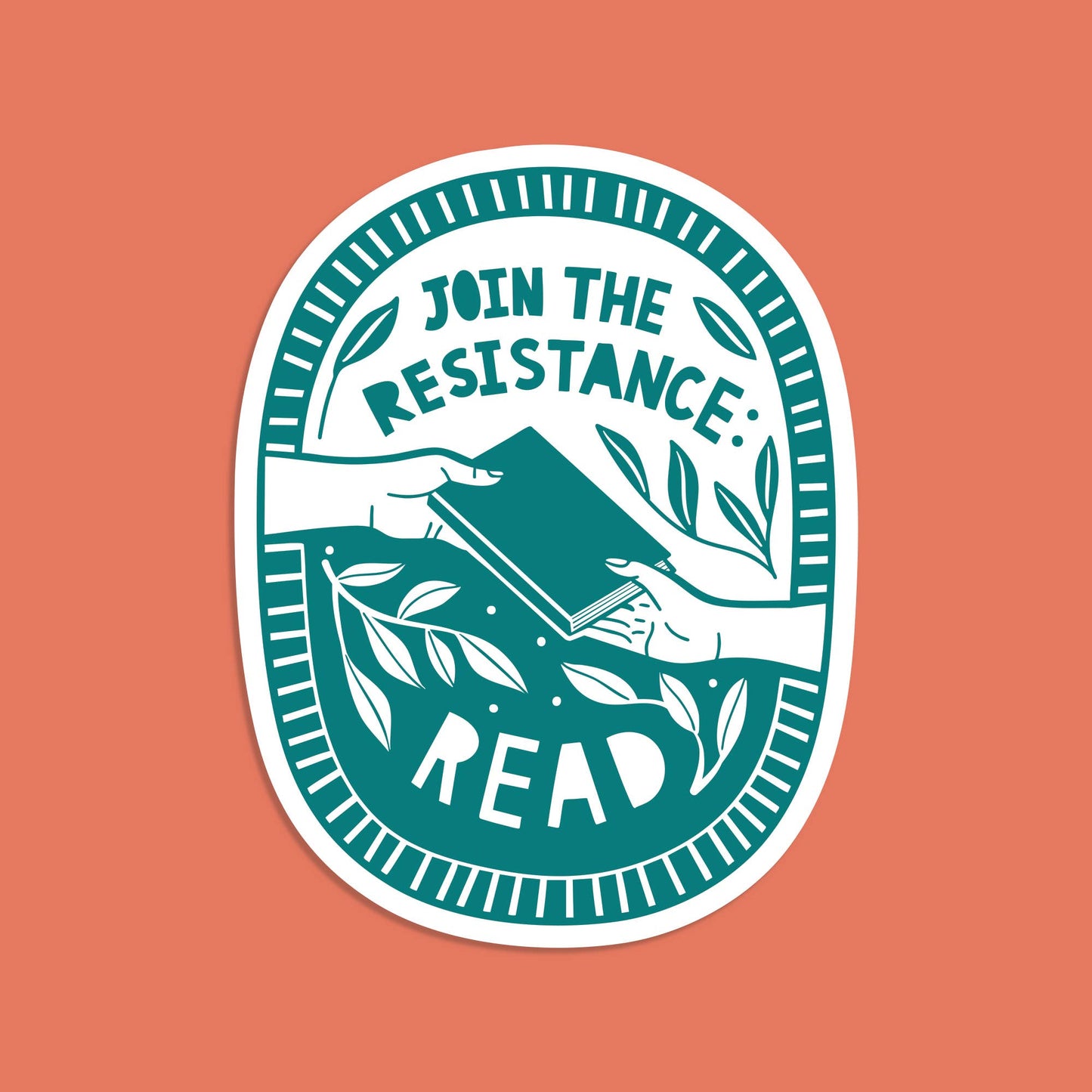 Join the Resistance. Read. - Literary Activist Sticker