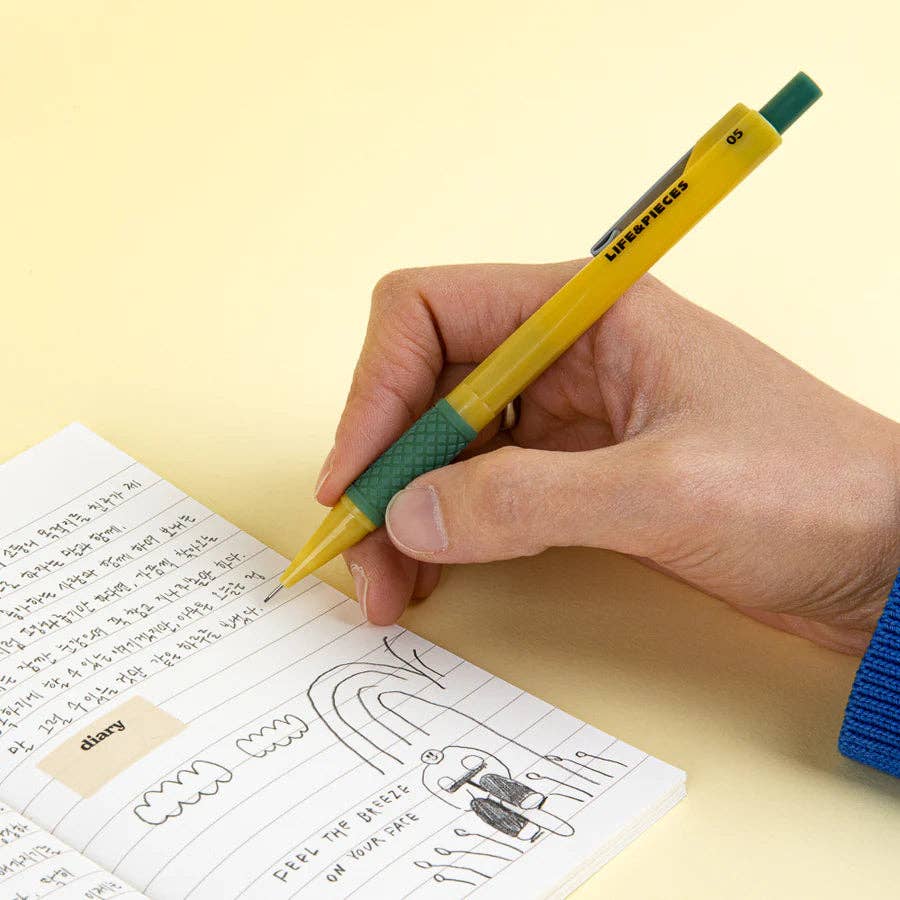 Livework LIFE & PIECES Retro Sharp Pencil 0.5mm: Yellow Green