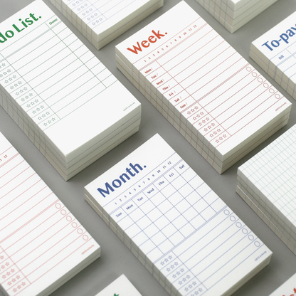 Paperian Lists To Live by Memo Pad [8 Styles]: Month